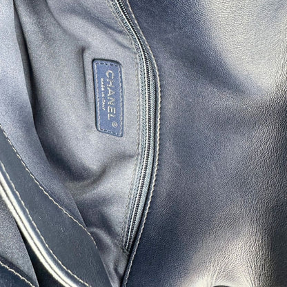 Borsa Chanel Flap Bag blu notte