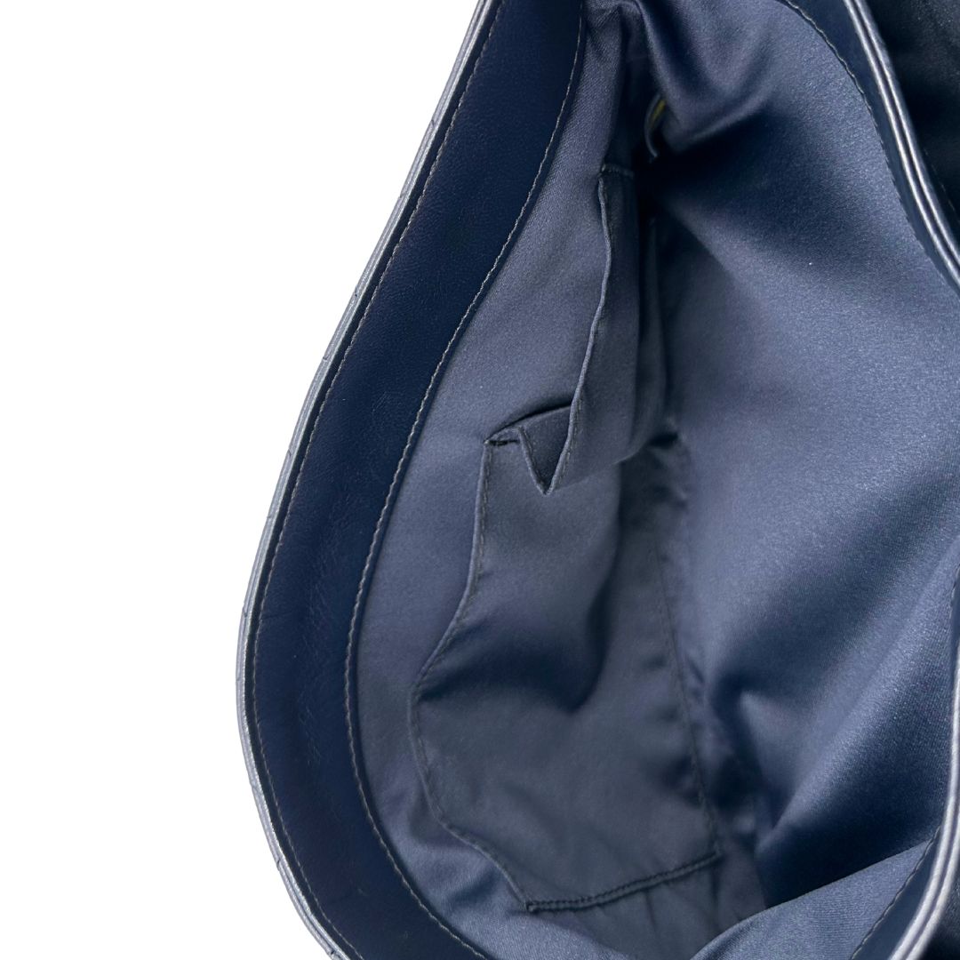 Borsa Chanel Flap Bag blu notte