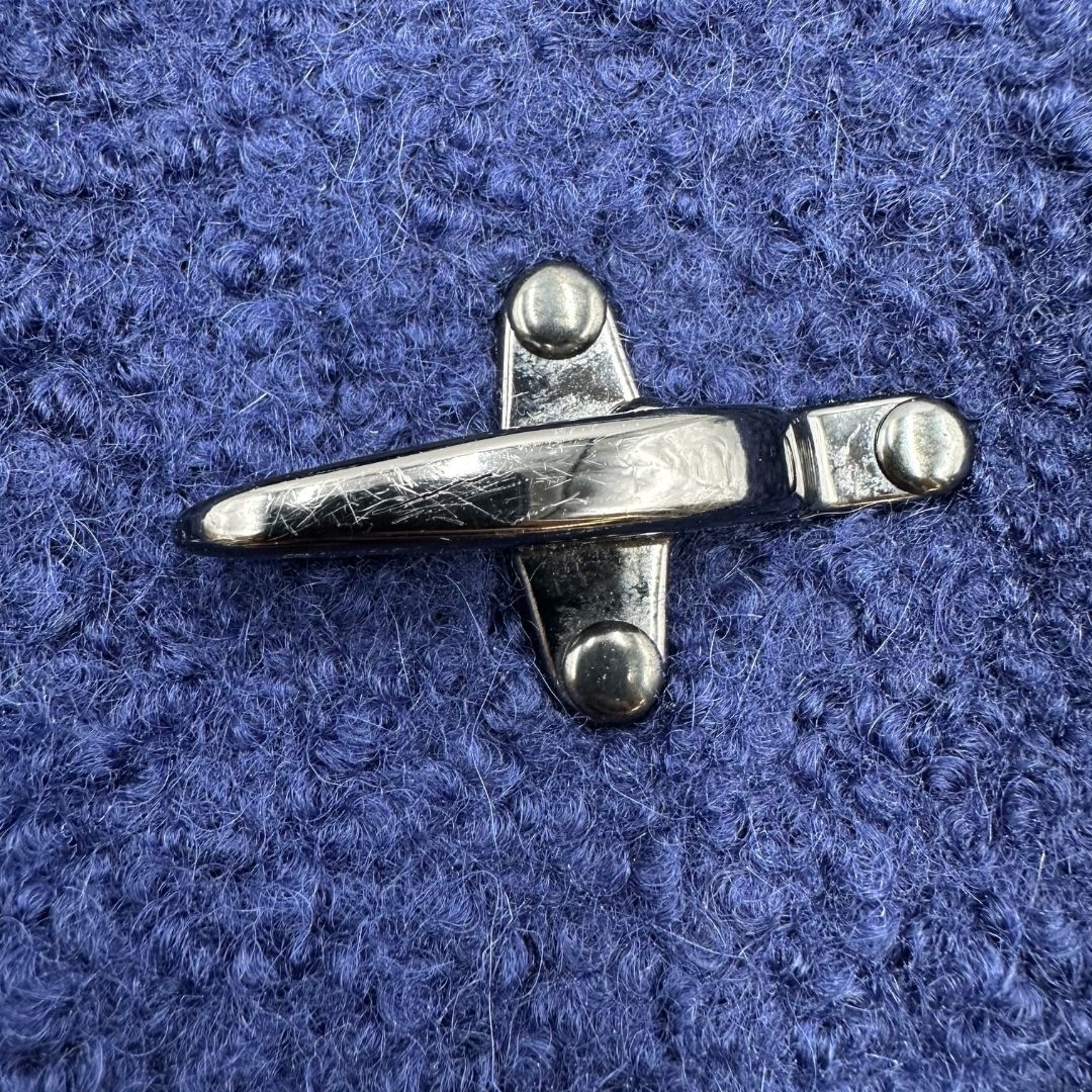 Cappotto Fay blu con inserti metallici effetto renio, in 54% lana vergine, 37% mohair e 3% poliammide, di lusso, originale, ottime condizioni.