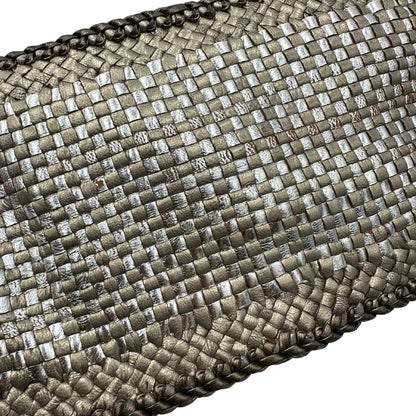 Satchel Madras Prada in pelle intrecciata