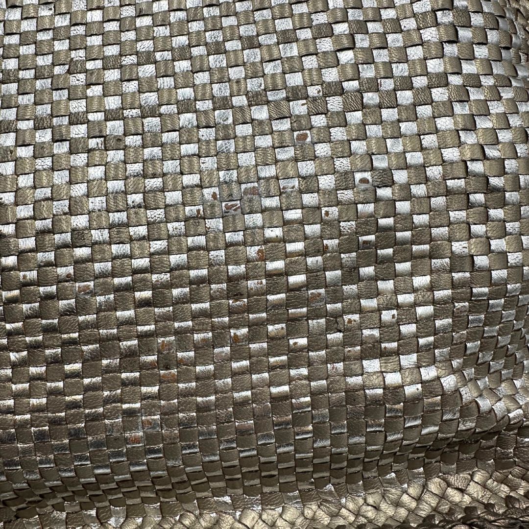 Satchel Madras Prada in pelle intrecciata