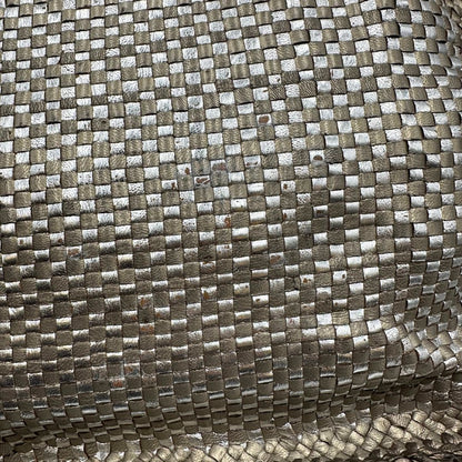 Satchel Madras Prada in pelle intrecciata