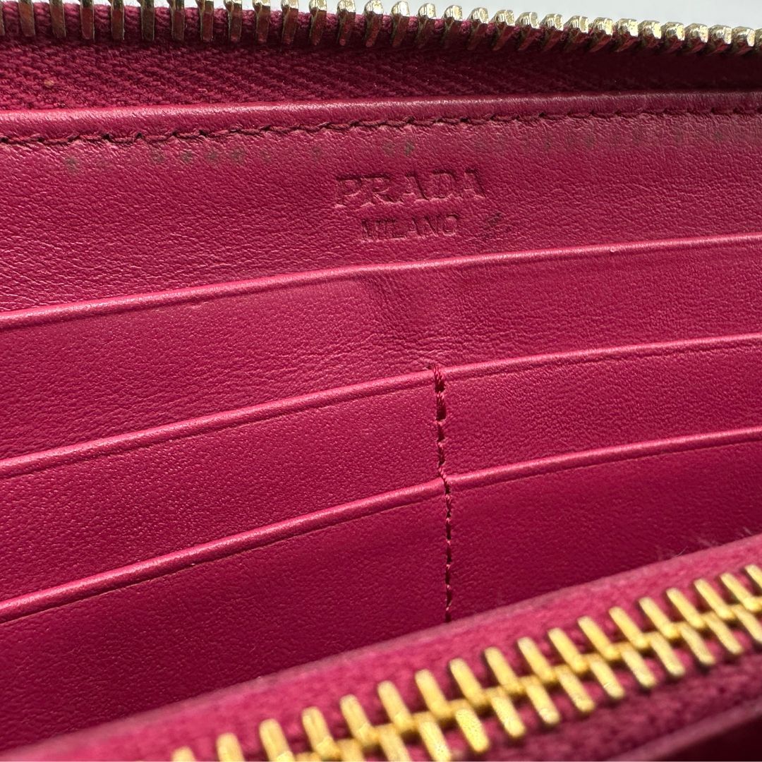 Portafoglio Prada amaranto