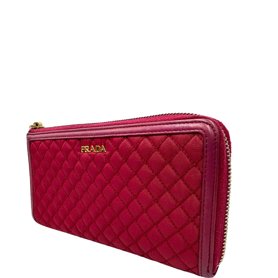 Portafoglio Prada amaranto