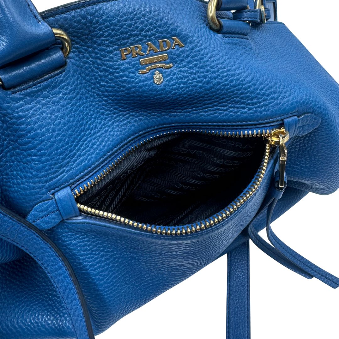 Tote Prada blu cobalto