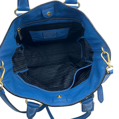 Tote Prada blu cobalto