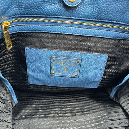 Tote Prada blu cobalto