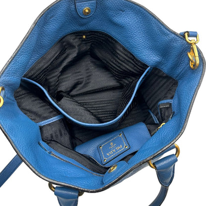 Tote Prada blu cobalto