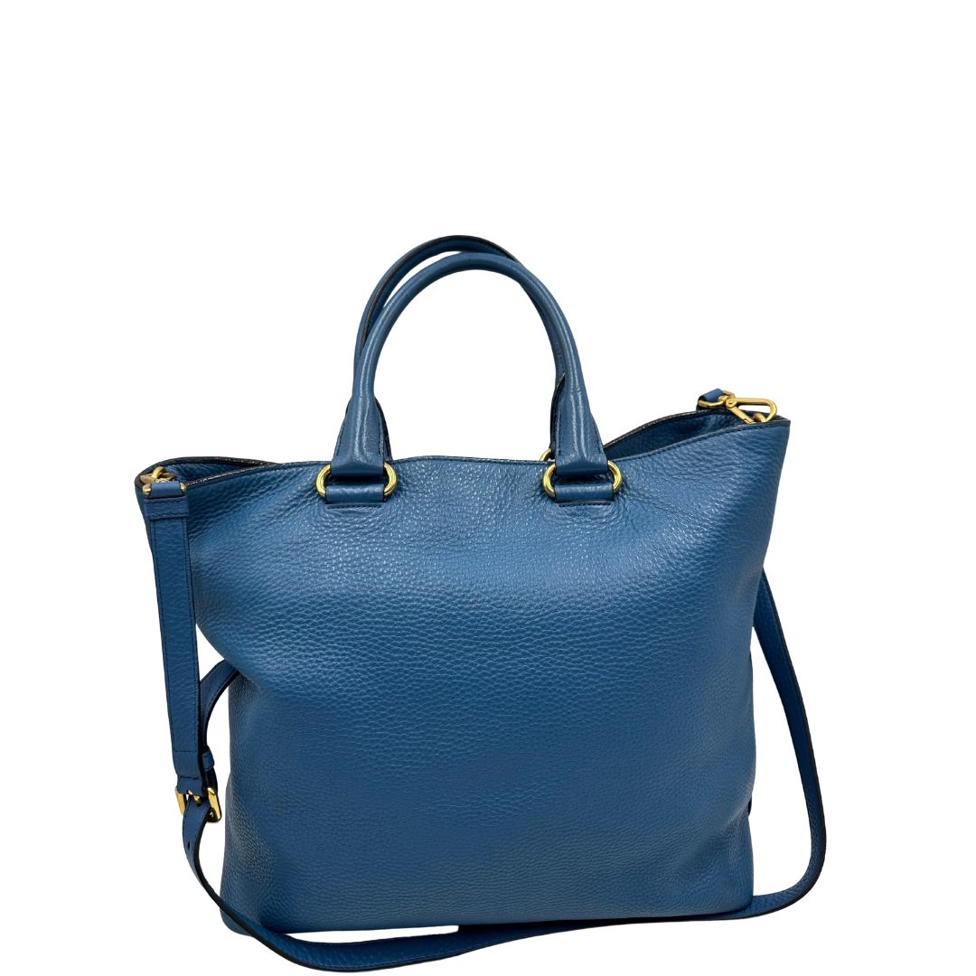 Tote Prada blu cobalto
