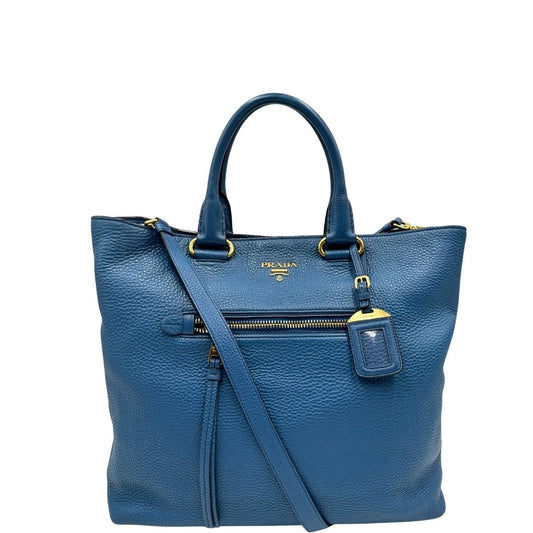 Tote Prada blu cobalto