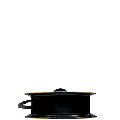 base Borsa Jacquemus in rafia con finiture in pelle nere e parti metalliche dorate; munita di un manico singolo e una tracolla amovibile e regolabile. Completa di dustbag e cartellini, di lusso, originale, ottime condizioni. 