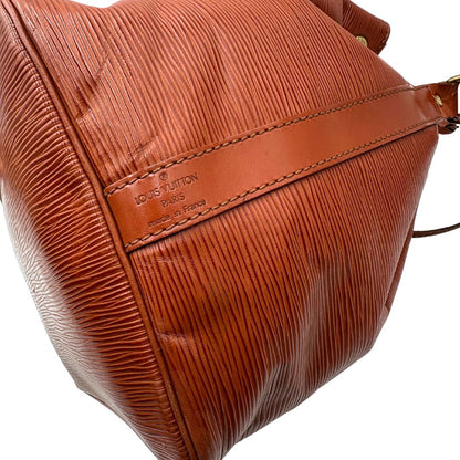  Secchiello Noé Louis Vuitton in pelle Epi cognac con parti metalliche dorate e manico regolabile con fibbia 