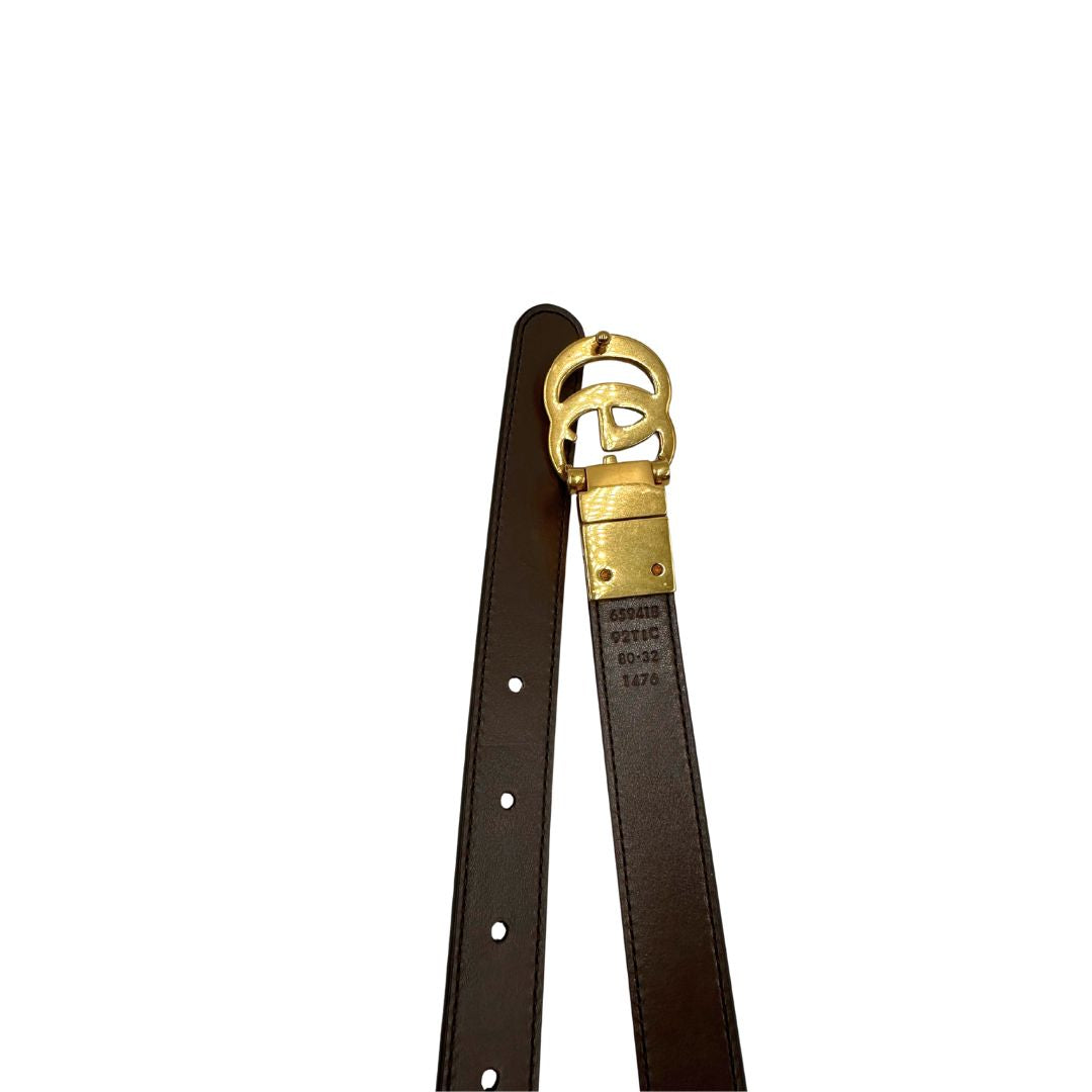 Cintura Gucci Marmont reversibile tg. 40