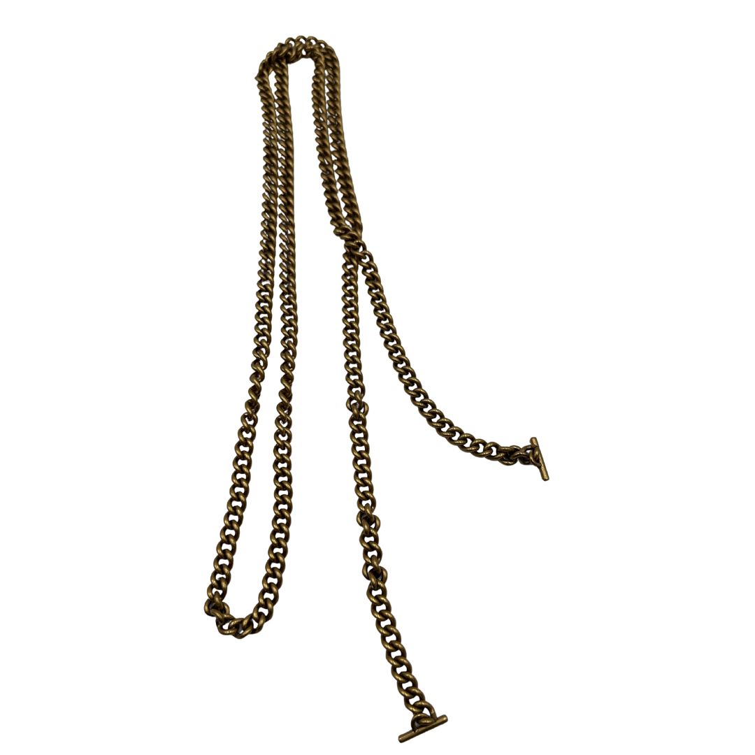 Accessorio tracolla in catena dorata, di lusso, originale, eccellenti condizioni.