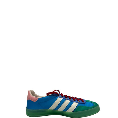  Scarpe Gazzelle Gucci x Adidas in raso e pelle multicolore. Munite di corredo, di lusso, originali, ottime condizioni.