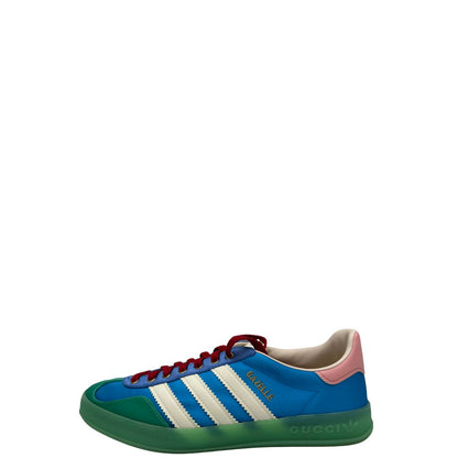  Scarpe Gazzelle Gucci x Adidas in raso e pelle multicolore. Munite di corredo, di lusso, originali, ottime condizioni.