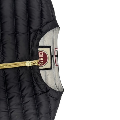 Piumino Colmar in 100% poliestere nero con cerniera dorata, di lusso, originale, ottime condizioni.