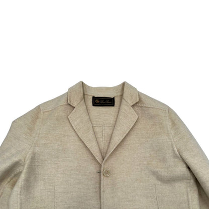 Giacca Loro Piana in 100% cashmere beige, di lusso, originale, ottime condizioni.