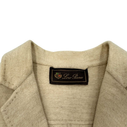 Giacca Loro Piana in 100% cashmere beige, di lusso, originale, ottime condizioni.