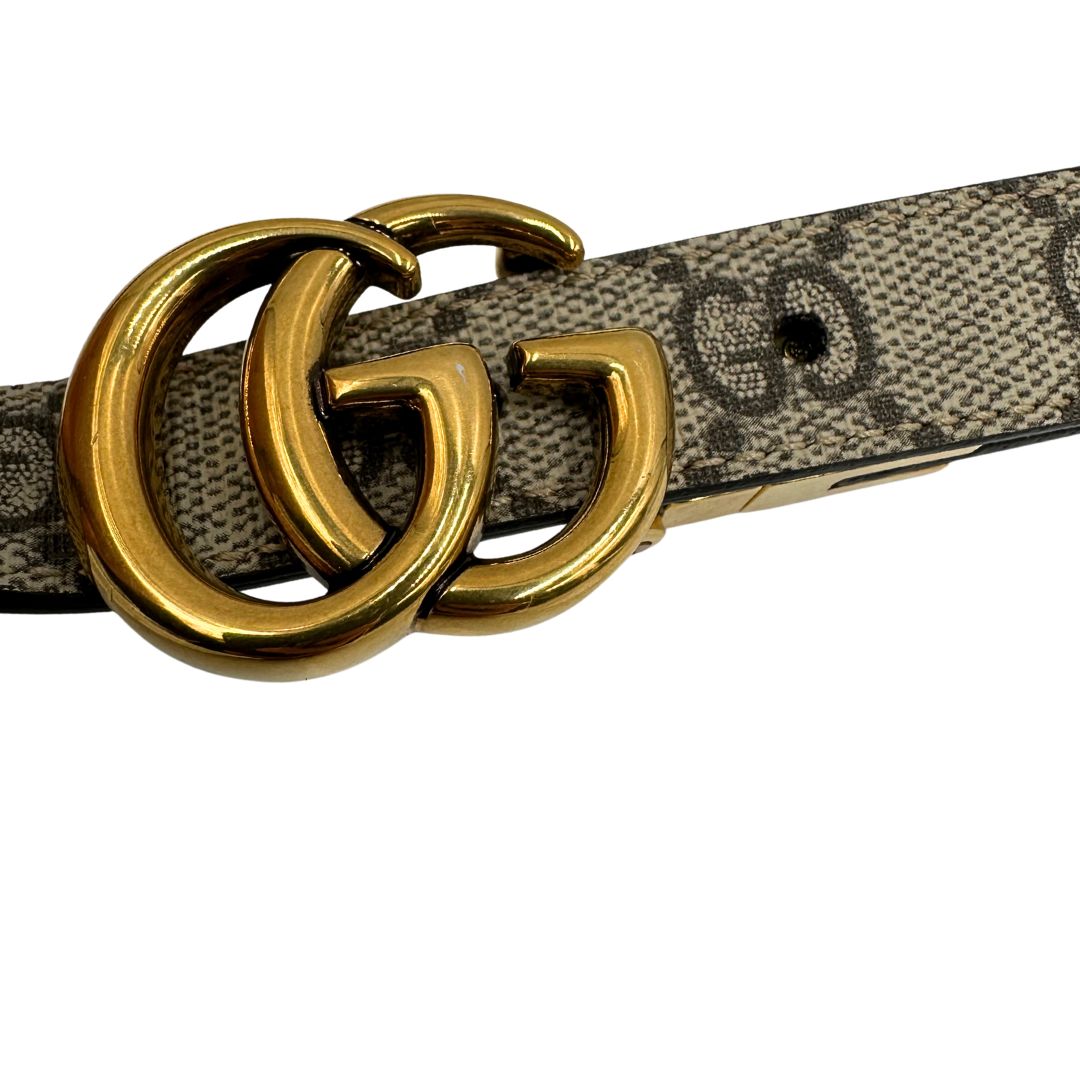 Cintura Gucci GG reversibile