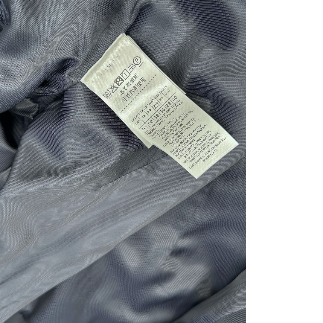 Trench Max&Co blu in 35% cotone e 35% poliammide con chiusura a doppio petto e cintura in vita, di lusso, originale, ottime condizioni.