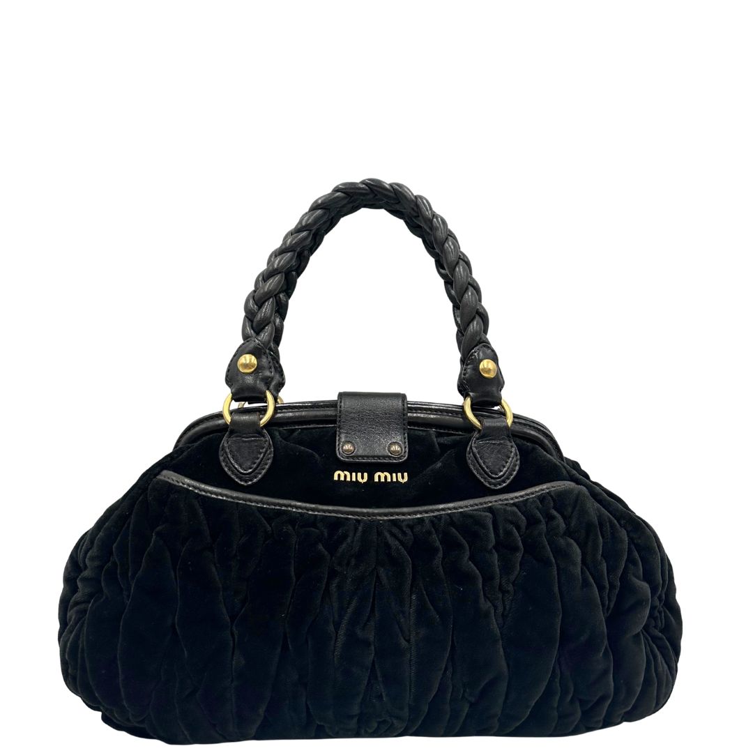 Borsa Coffer Velvet Miu Miu