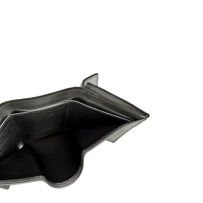 Portafoglio Fendi in pelle marrone trama Zucca e pelle color argento metallizzato, di lusso, originale, ottime condizioni.