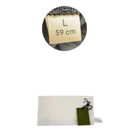 Cappello Gucci in tessuto GG nero con logo frontale dorato. Munito di dustbag e cartellino, di lusso, originale, ottime condizioni.