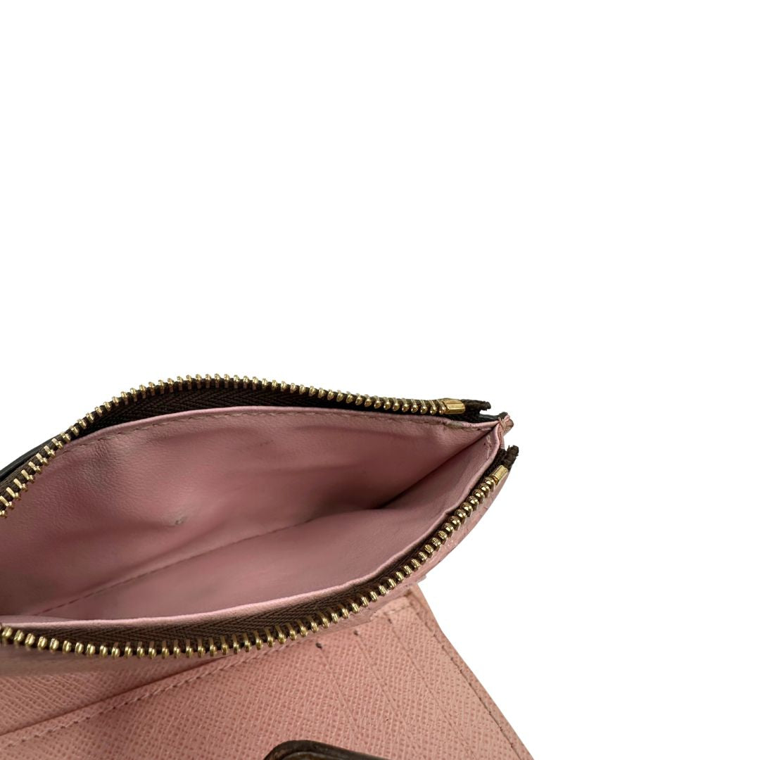 Portafoglio Louis Vuitton in canvas marrone monogram con parti metalliche dorate. Completo di scatola, di lusso, originale, ottime condizioni.