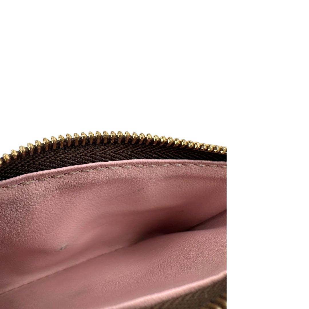 Portafoglio Louis Vuitton in canvas marrone monogram con parti metalliche dorate. Completo di scatola, di lusso, originale, ottime condizioni.