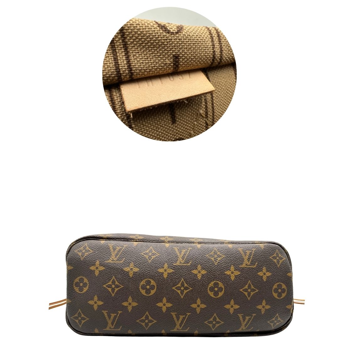 base e codice Borsa Louis Vuitton in canvas marrone monogram con finiture in vacchetta naturale e parti metalliche dorate; munita di doppi manici, indossabile a spalla. Full set, di lusso, originale, ottime condizioni. 