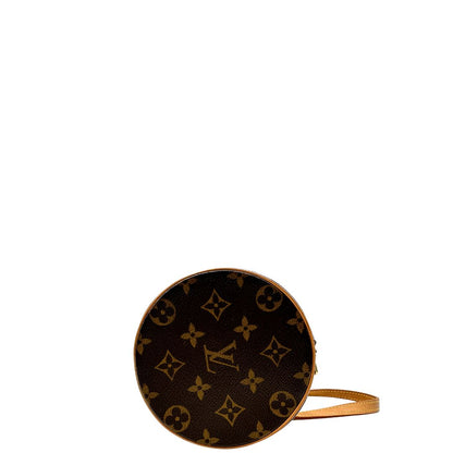 base Borsa L.V. in canvas marrone monogram con finiture in vacchetta naturale e parti metalliche dorate; munita di doppi manici, indossabile a spalla, di lusso, originale, ottime condizioni, usata. 