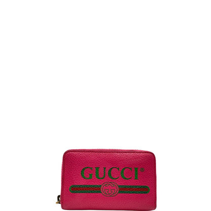 front Portafoglio Gucci in pelle fucsia con dettagli Web verdi e rossi. Completo di scatola, di lusso, originale, ottime condizioni.