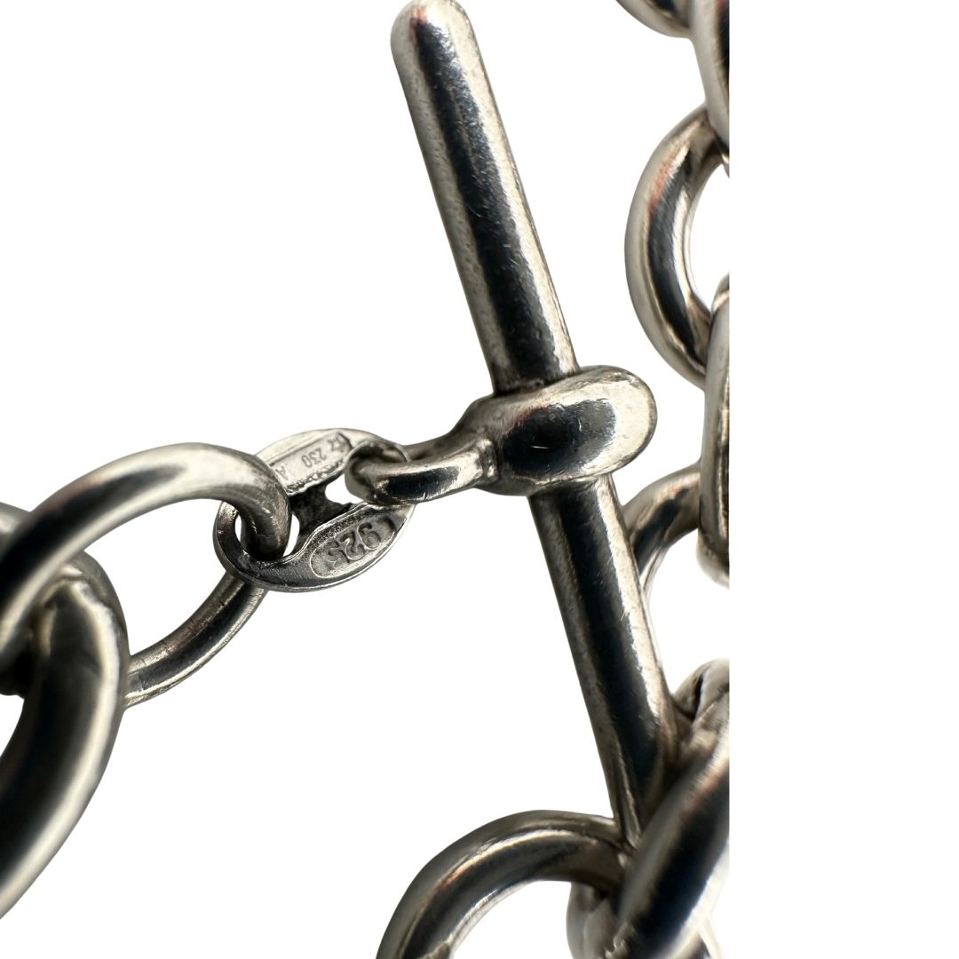 Bracciale Tiffany&Co. in argento 925 con ciondolo quadrifoglio. Full set, di lusso, originale, ottime condizioni, usato.