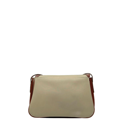 retro Borsa Burberry in tessuto con finiture color cognac e parti metalliche dorate; munita di una tracolla regolabile, di lusso, originale, ottime condizioni. 