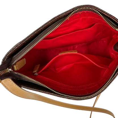 interno Borsa Etro in canvas multicolore trama Paisley con parti metalliche dorate e finiture in pelle; munita di una tracolla, di lusso, originale, ottime condizioni, usata. 