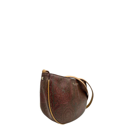 lato Borsa Etro in canvas multicolore trama Paisley con parti metalliche dorate e finiture in pelle; munita di una tracolla, di lusso, originale, ottime condizioni, usata. 