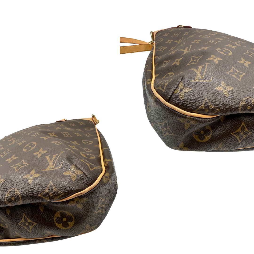 angoli Borsa Louis Vuitton Métis in canvas marrone monogram con dettagli in vacchetta naturale e parti metalliche dorate. Munita di doppi manici e una tracolla regolabile e amovibile, di lusso, originale, ottime condizioni, usata, originale. 