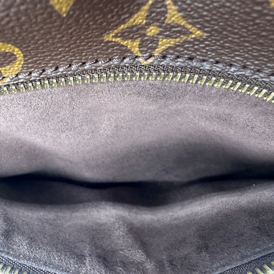interno Borsa Louis Vuitton Métis in canvas marrone monogram con dettagli in vacchetta naturale e parti metalliche dorate. Munita di un manico singolo e una tracolla regolabile e amovibile, di lusso, originale, ottime condizioni, usata. 