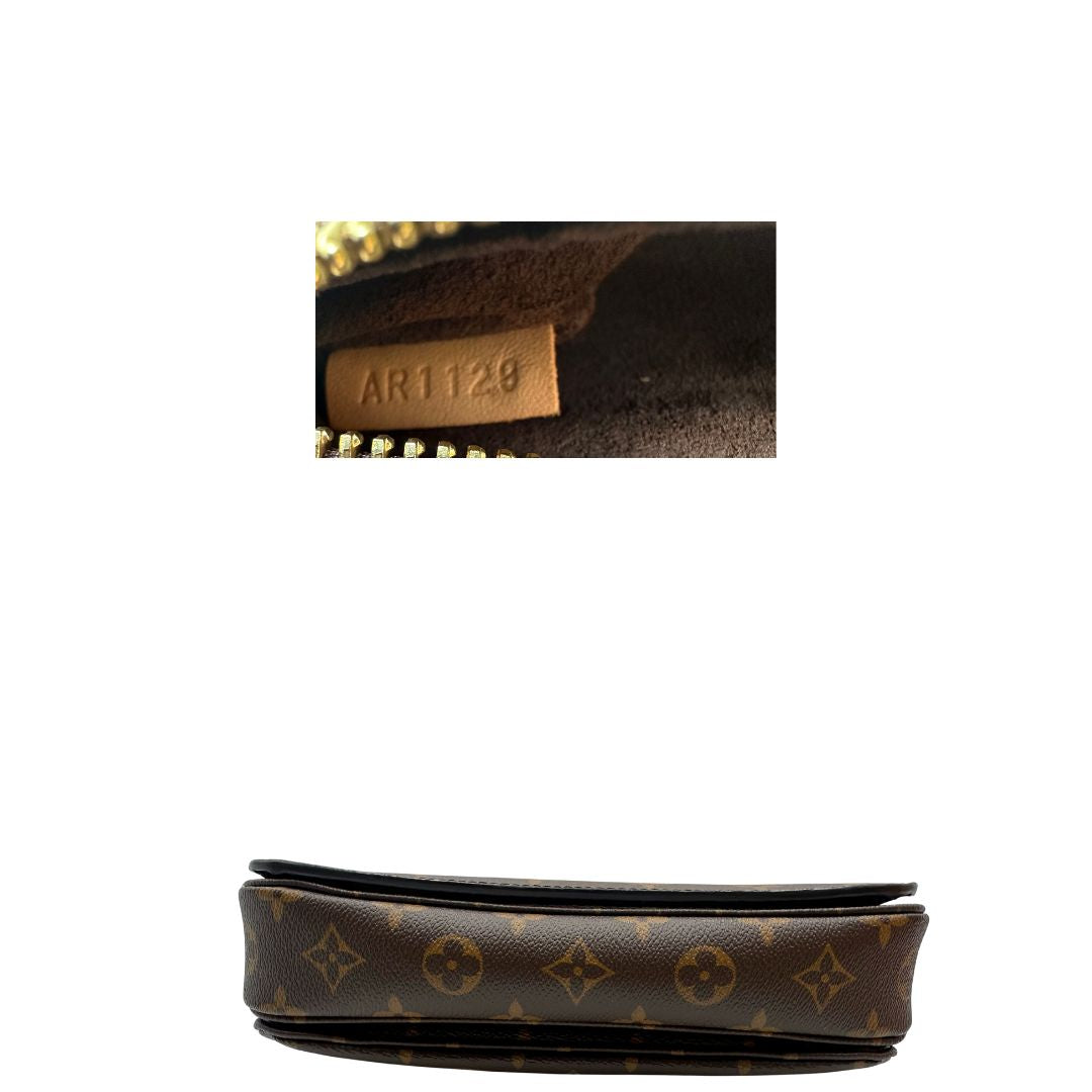 base e codice Borsa Louis Vuitton Métis in canvas marrone monogram con dettagli in vacchetta naturale e parti metalliche dorate. Munita di un manico singolo e una tracolla regolabile e amovibile, di lusso, originale, ottime condizioni, usata. 