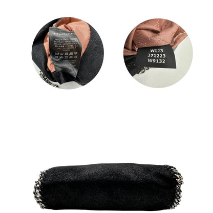 base Borsa Stella McCartney Falabella in tessuto vegano nero con parti metalliche argentate. Completa di dustbag, di lusso, ottime condizioni, originale.