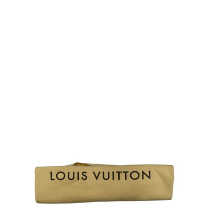 dustbag Borsone Louis Vuitton in canvas Damier Ébène marrone con finiture in pelle tono su tono e parti metalliche dorate; munito di doppi manici stondati e una tracolla amovibile e regolabile. Completo di lucchetto, chiavi e dustbag, di lusso, originale, ottime condizioni, usato. 