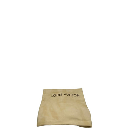 dustbag Borsa Louis Vuitton in canvas marrone monogram con finiture in vacchetta naturale e parti metalliche dorate; munita di doppi manici, indossabile a spalla. Completa di dustbag, di lusso, originale, ottime condizioni, usata.