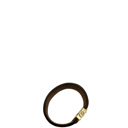  Bracciale Louis Vuitton in canvas marrone monogram e dettagli metallici dorati. Full set, di lusso, originale, ottime condizioni, usato.