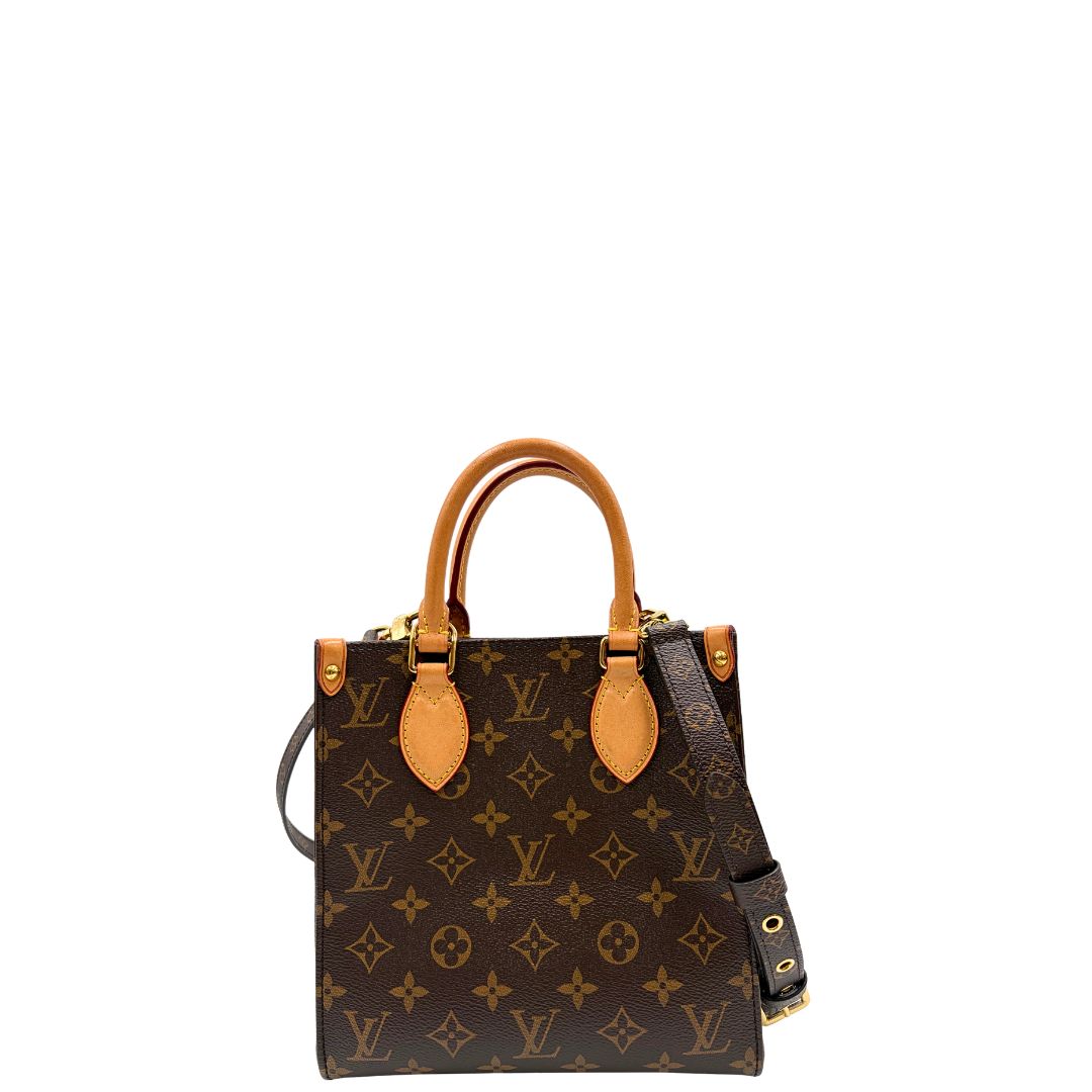 front Borsa Louis Vuitton in canvas marrone monogram con finiture in vacchetta naturale e parti metalliche dorate; munita di doppi manici stondati e una tracolla amovibile e regolabile. Full set, di lusso, originale, ottime condizioni, usata. 