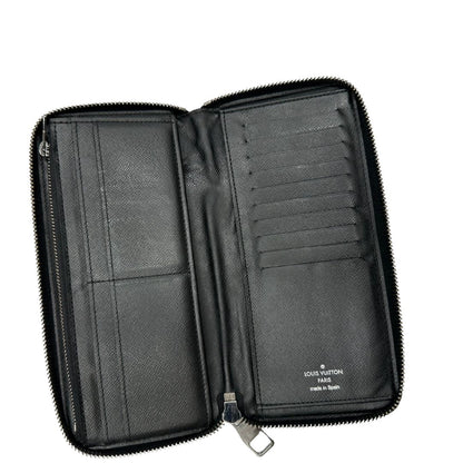 interno  Portafoglio Louis Vuitton in canvas monogram eclipse nero con parti metalliche argentate. Full set, di lusso, originale, ottime condizioni. 