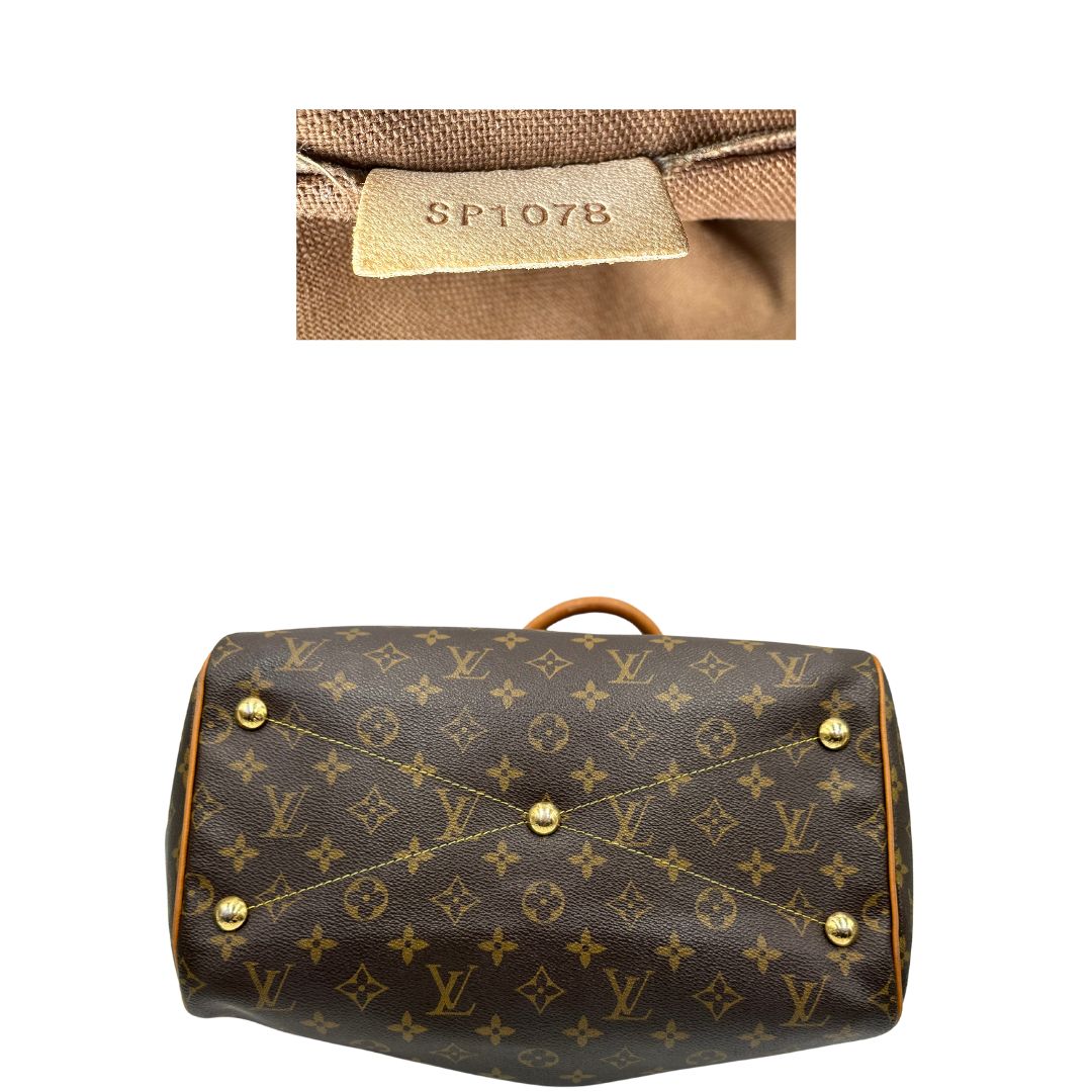 base  Borsa Louis Vuitton in canvas marrone monogram con finiture in vacchetta naturale e parti metalliche dorate; munita di doppi manici regolabile, da portare a mano o a spalla. Dotata di dustbag, di lusso, originale, ottime condizioni, usata. 