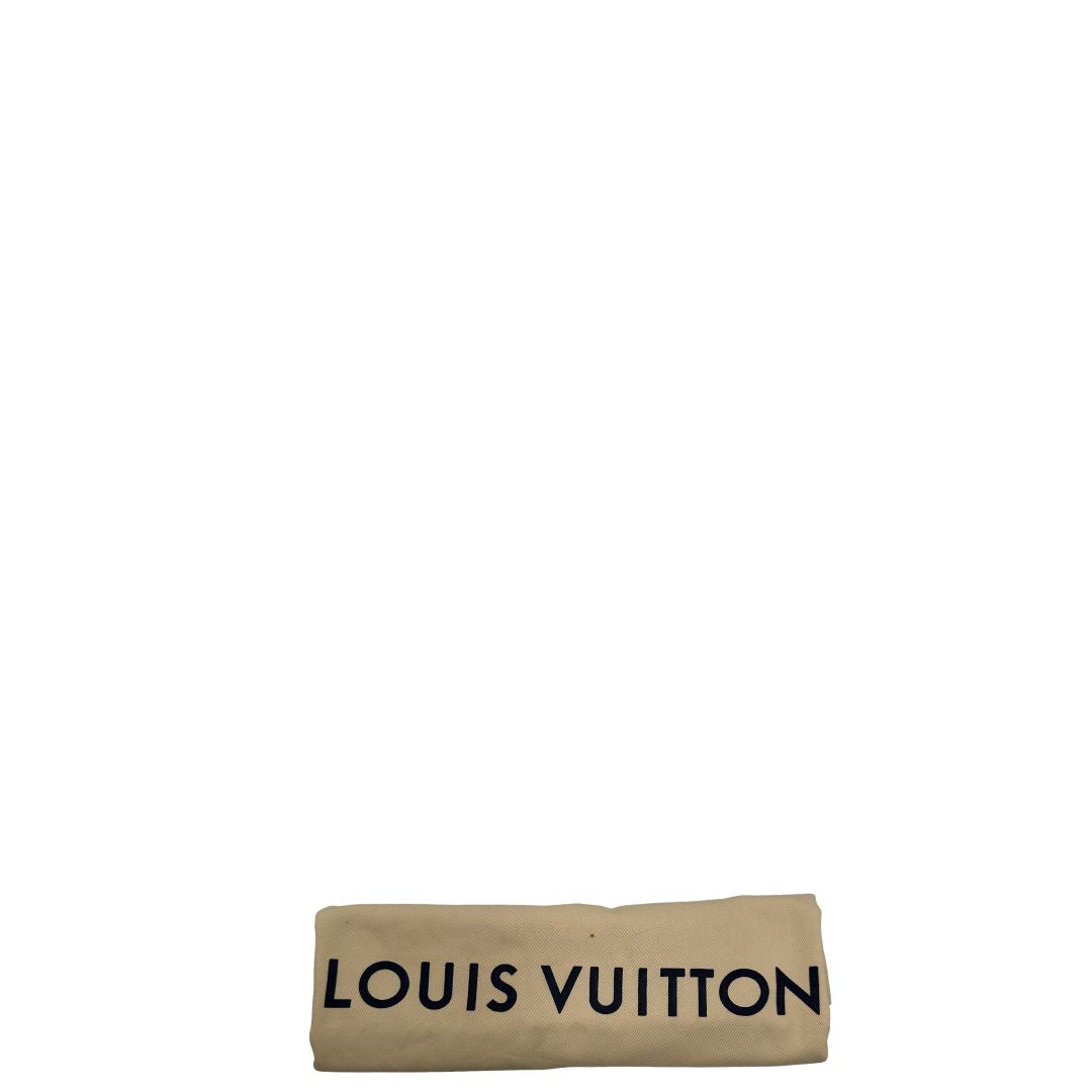 dustbag  Borsa Louis Vuitton in canvas marrone monogram con finiture in vacchetta naturale e parti metalliche dorate; munita di doppi manici regolabile, da portare a mano o a spalla. Dotata di dustbag, di lusso, originale, ottime condizioni, usata. 