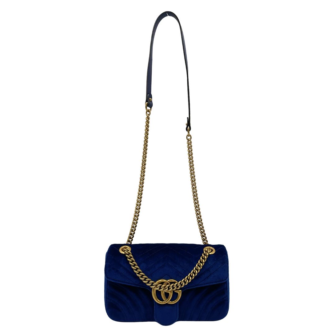 Borsa Gucci Marmont Velvet misura media