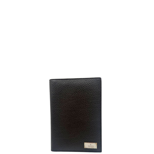 front  Portadocumenti Gucci in pelle martellata marrone. Completo di scatola, di lusso, originale, ottime condizioni. 